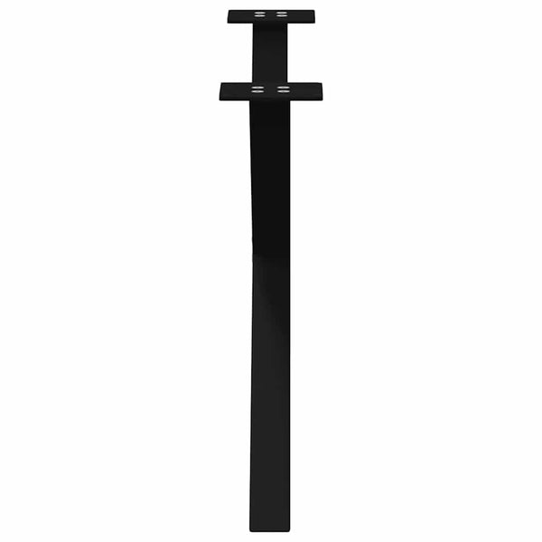 Couchtischbeine X-Form, Schwarz, 70 cm, 2er-Set