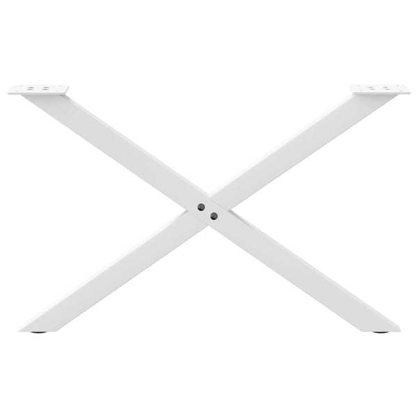 Couchtischbeine X-Form Weiß, 2er-Set