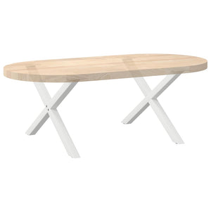 Couchtischbeine X-Form Weiß, 2er-Set
