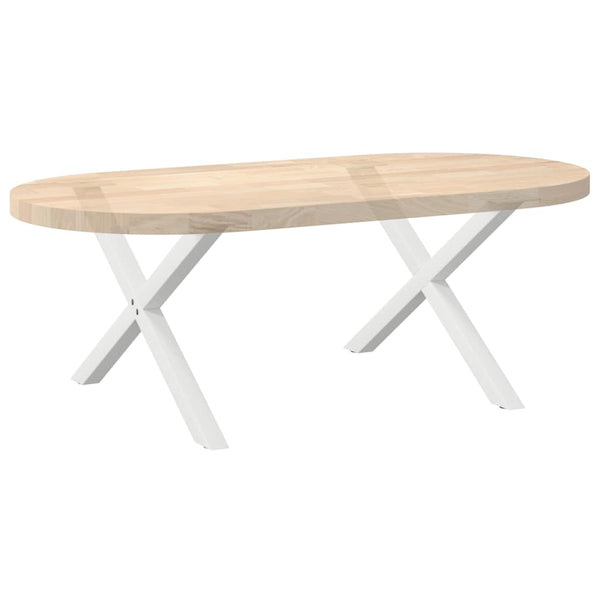 Couchtischbeine X-Form Weiß, 2er-Set