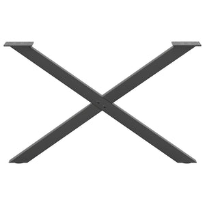 Couchtischbeine X-Form Anthrazit, 2er Set