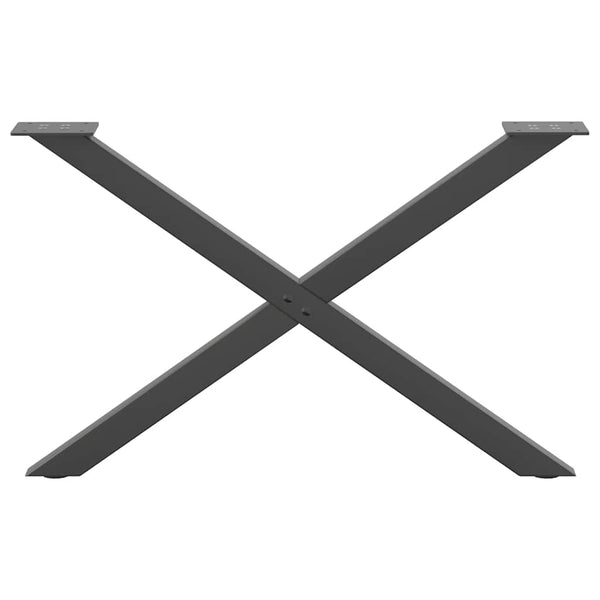 Couchtischbeine X-Form Anthrazit, 2er Set