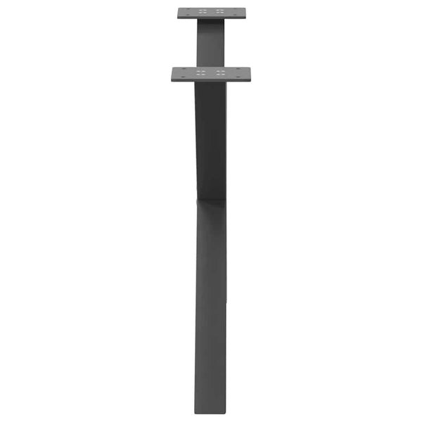 Couchtischbeine X-Form Anthrazit, 2er Set