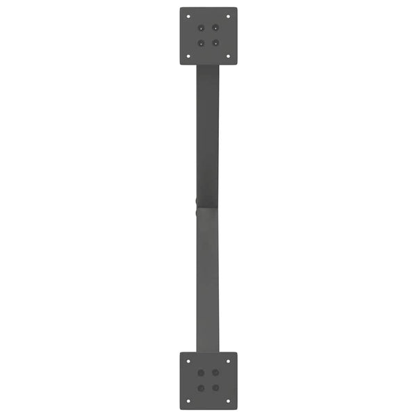 Couchtischbeine X-Form Anthrazit, 2er Set