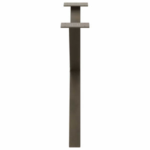 Couchtischbeine X-Form Stahl Natur 70cm, 2er-Set