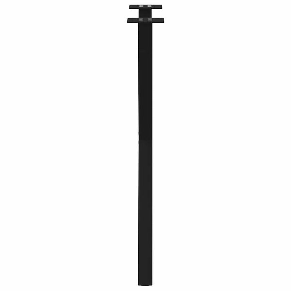 Esstischbeine X-Form Schwarz, 2er Set