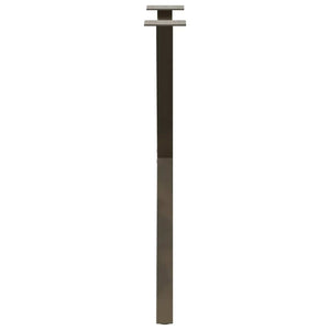 Esstischbeine X-Form Naturstahl 57x73cm, 2er Set