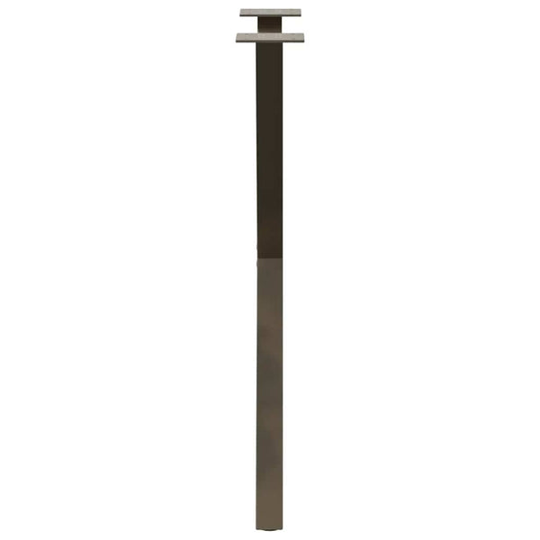 Esstischbeine X-Form Naturstahl 57x73cm, 2er Set