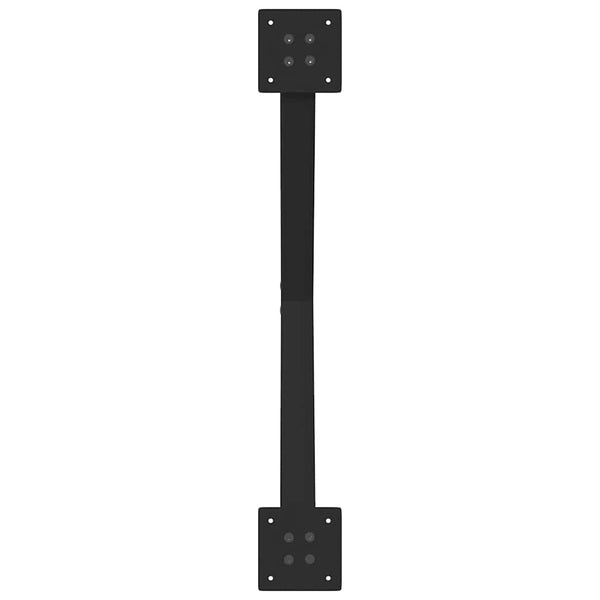 Esstischbeine X-Form Schwarz, 2er Set