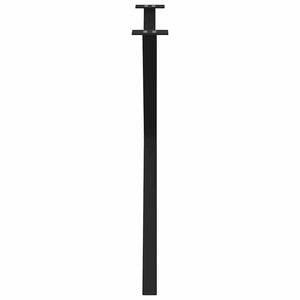 Esstischbeine X-Form, Schwarz, 90 cm, 2er-Set