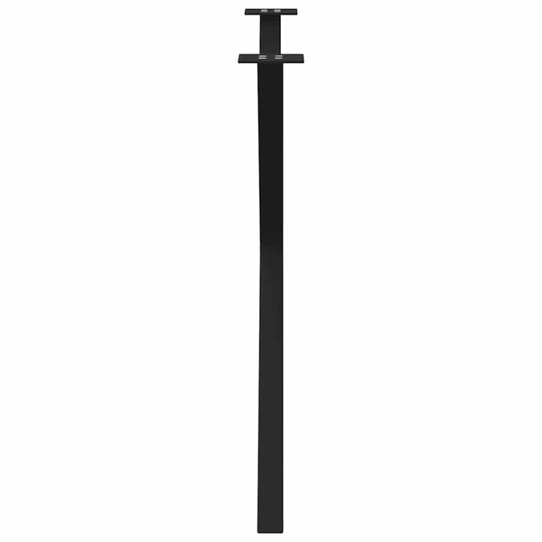 Esstischbeine X-Form, Schwarz, 90 cm, 2er-Set