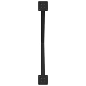 Esstischbeine X-Form, Schwarz, 90 cm, 2er-Set
