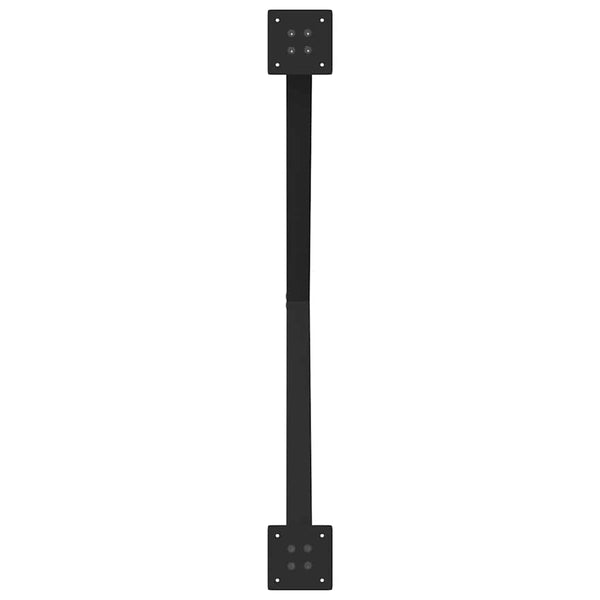 Esstischbeine X-Form, Schwarz, 90 cm, 2er-Set