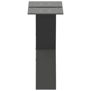 Couchtischbeine X-Form, Anthrazit, 2er Set