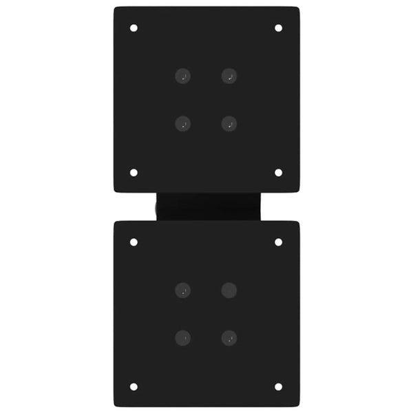 Couchtischbeine X-Form Schwarz Stahl