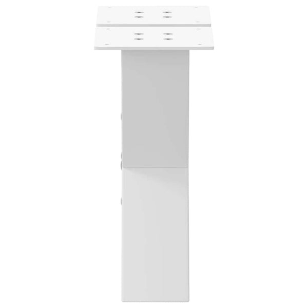Couchtischbeine X-Form Weiß, 2er Set