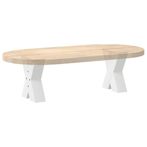 Couchtischbeine X-Form Weiß, 2er Set