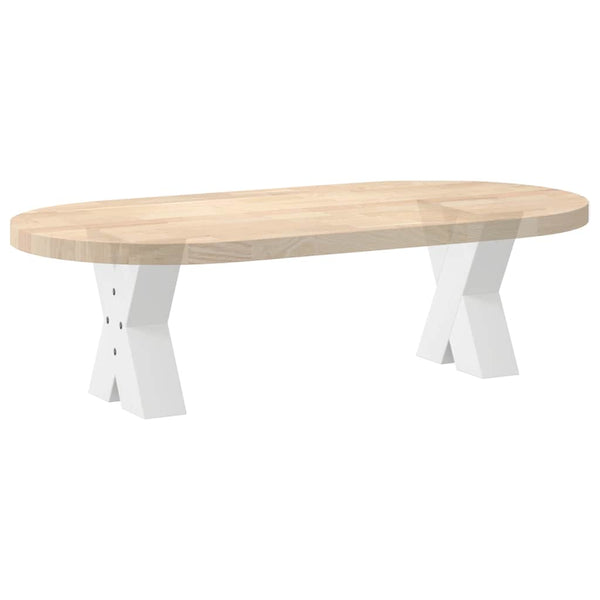 Couchtischbeine X-Form Weiß, 2er Set