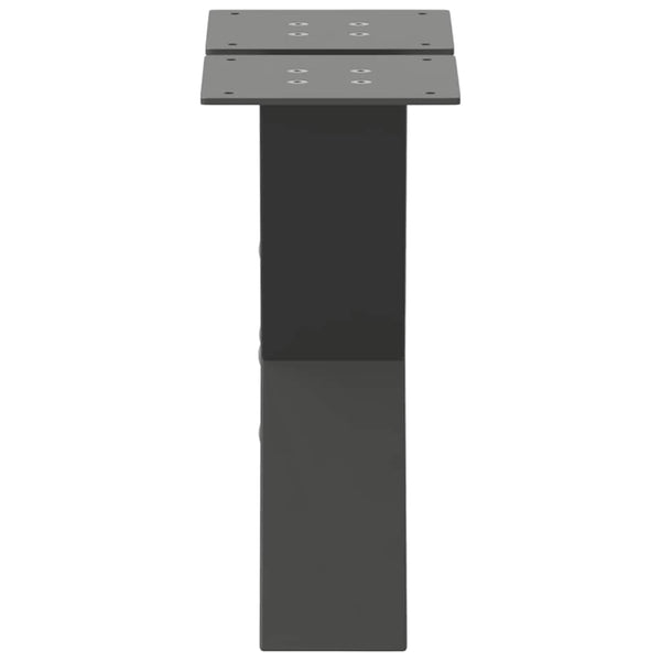 Couchtischbeine X-Form Anthrazit, 2er Set