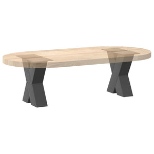 Couchtischbeine X-Form Anthrazit, 2er Set