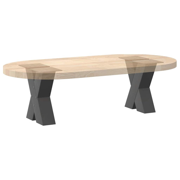 Couchtischbeine X-Form Anthrazit, 2er Set