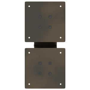 Couchtischbeine X-Form, Stahl Natur, 2er Set