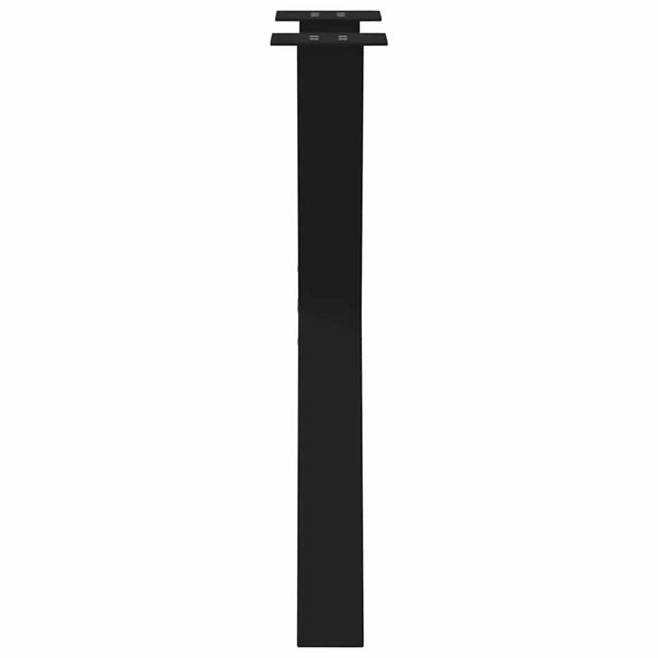 Esstischbeine X-Form Schwarz Stahl 60 cm