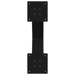 Esstischbeine X-Form Schwarz Stahl 60 cm