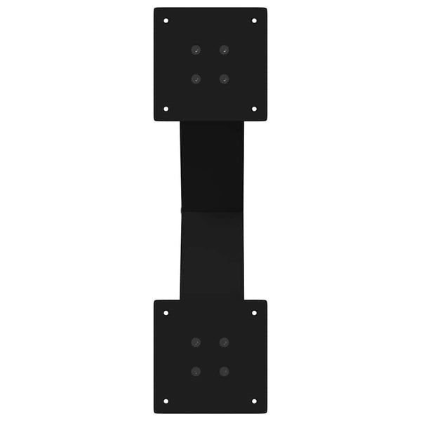 Esstischbeine X-Form Schwarz Stahl 60 cm