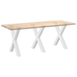 X-Form Tischbeine, 3er Set, Weiß, 70 cm