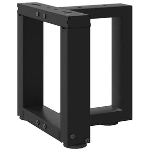 Schwarze T-Form Couchtischbeine, 2er Set