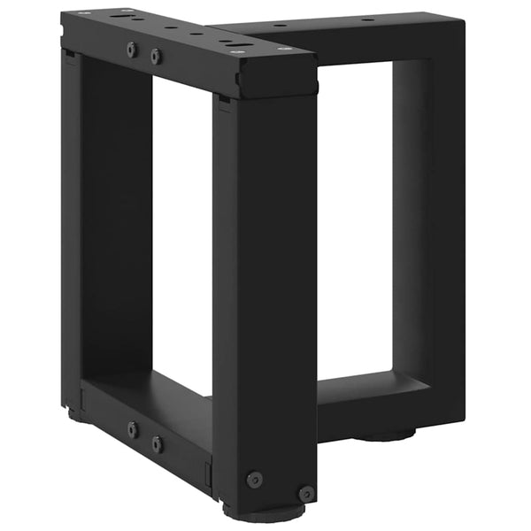 Schwarze T-Form Couchtischbeine, 2er Set
