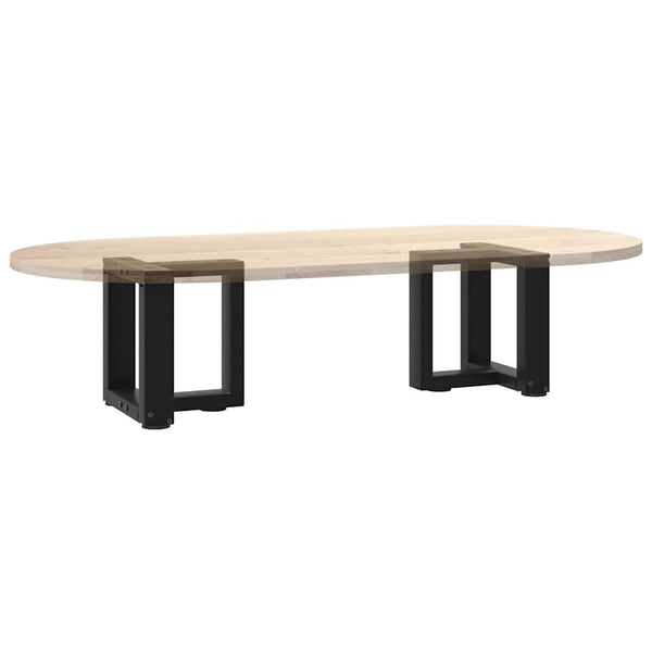 Schwarze T-Form Couchtischbeine, 2er Set