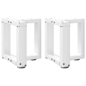 Couchtischbeine T-Form, Weiß, 2er Set