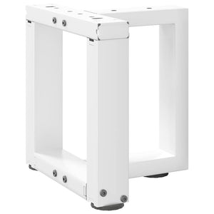 Couchtischbeine T-Form, Weiß, 2er Set