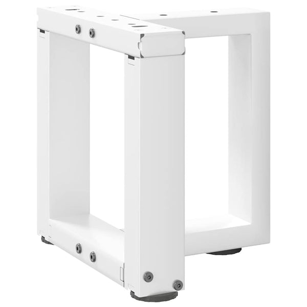 Couchtischbeine T-Form, Weiß, 2er Set