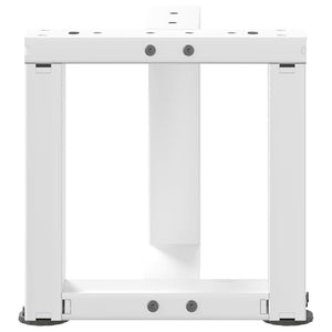 Couchtischbeine T-Form, Weiß, 2er Set