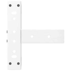 Couchtischbeine T-Form, Weiß, 2er Set