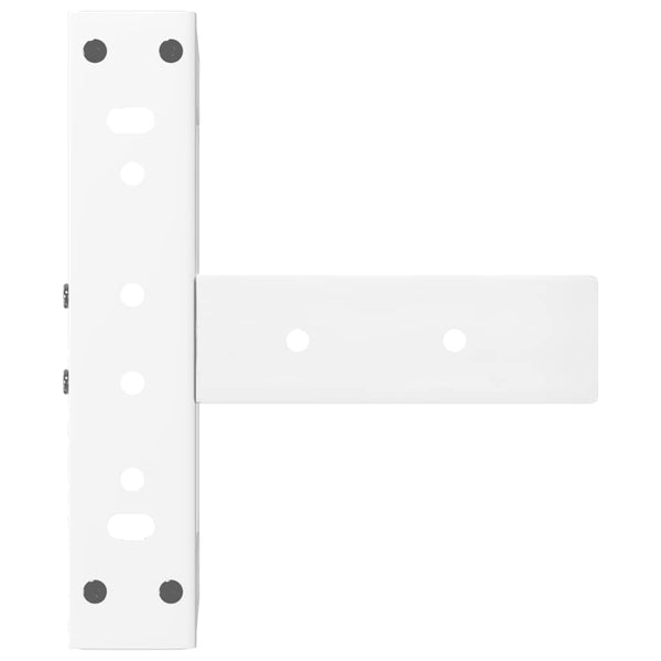 Couchtischbeine T-Form, Weiß, 2er Set