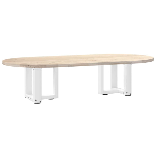 Couchtischbeine T-Form, Weiß, 2er Set
