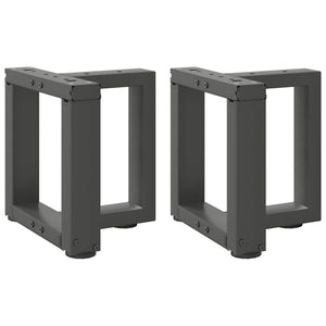 Couchtischbeine T-Form Anthrazit, 2er Set