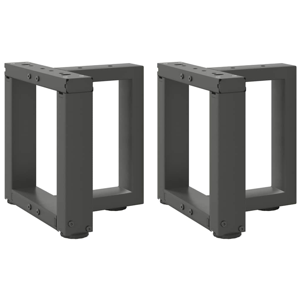 Couchtischbeine T-Form Anthrazit, 2er Set