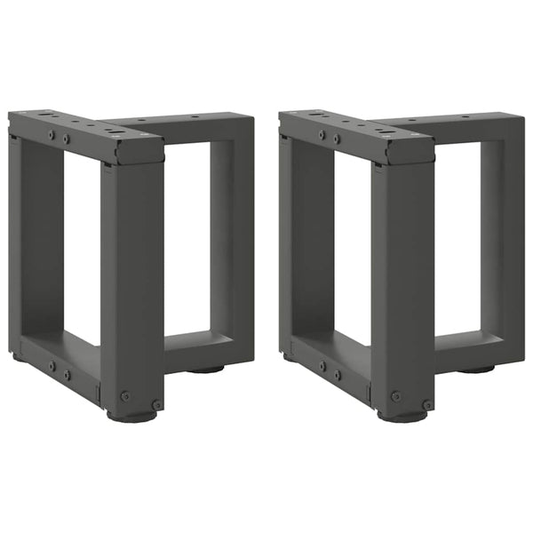 Couchtischbeine T-Form Anthrazit, 2er Set