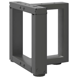 Couchtischbeine T-Form Anthrazit, 2er Set