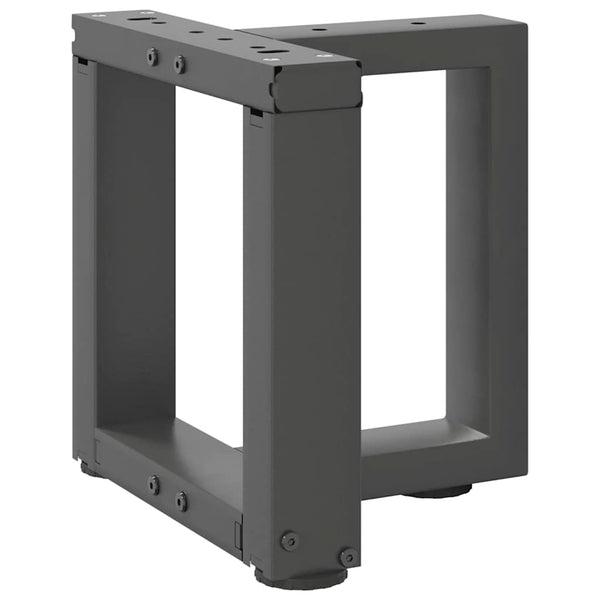 Couchtischbeine T-Form Anthrazit, 2er Set