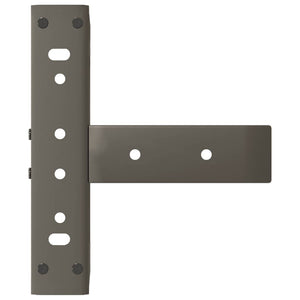 Couchtischbeine T-Form, Stahl Natur, 2er Set