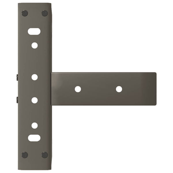 Couchtischbeine T-Form, Stahl Natur, 2er Set