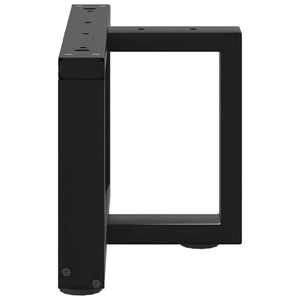 Couchtischbeine T-Form Schwarz, 2er Set