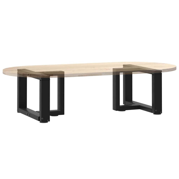 Couchtischbeine T-Form Schwarz, 2er Set