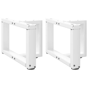Weiße Couchtischbeine T-Form, 2er Set
